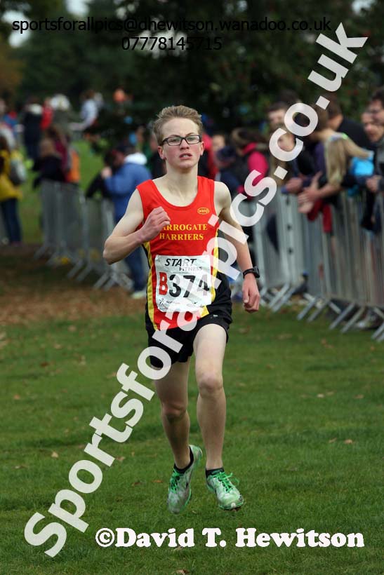 Boys under-15s Northern Cross Country Relays, Graves Park, Sheffield. Photo: David T. Hewitson/Sports for All Pics